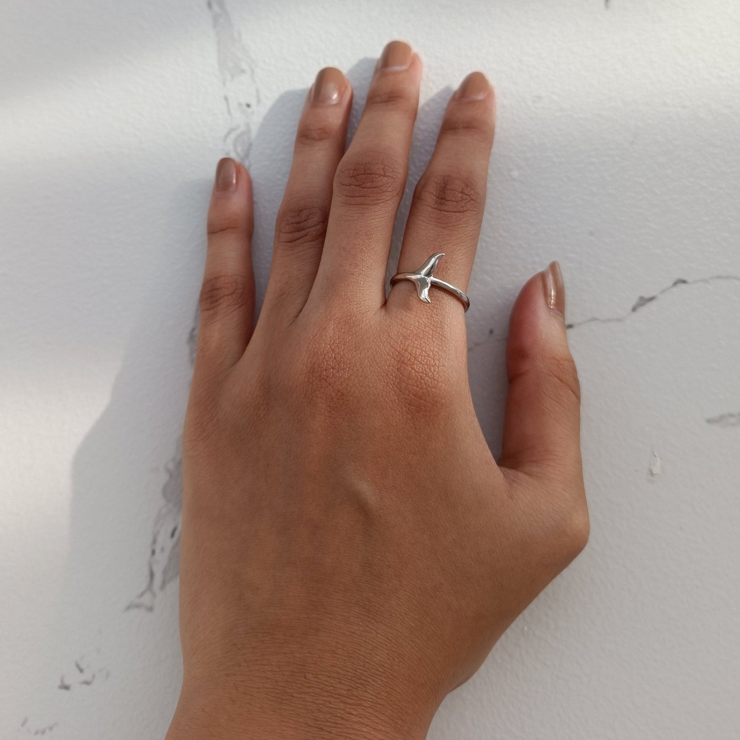 Dolphin tail Ring