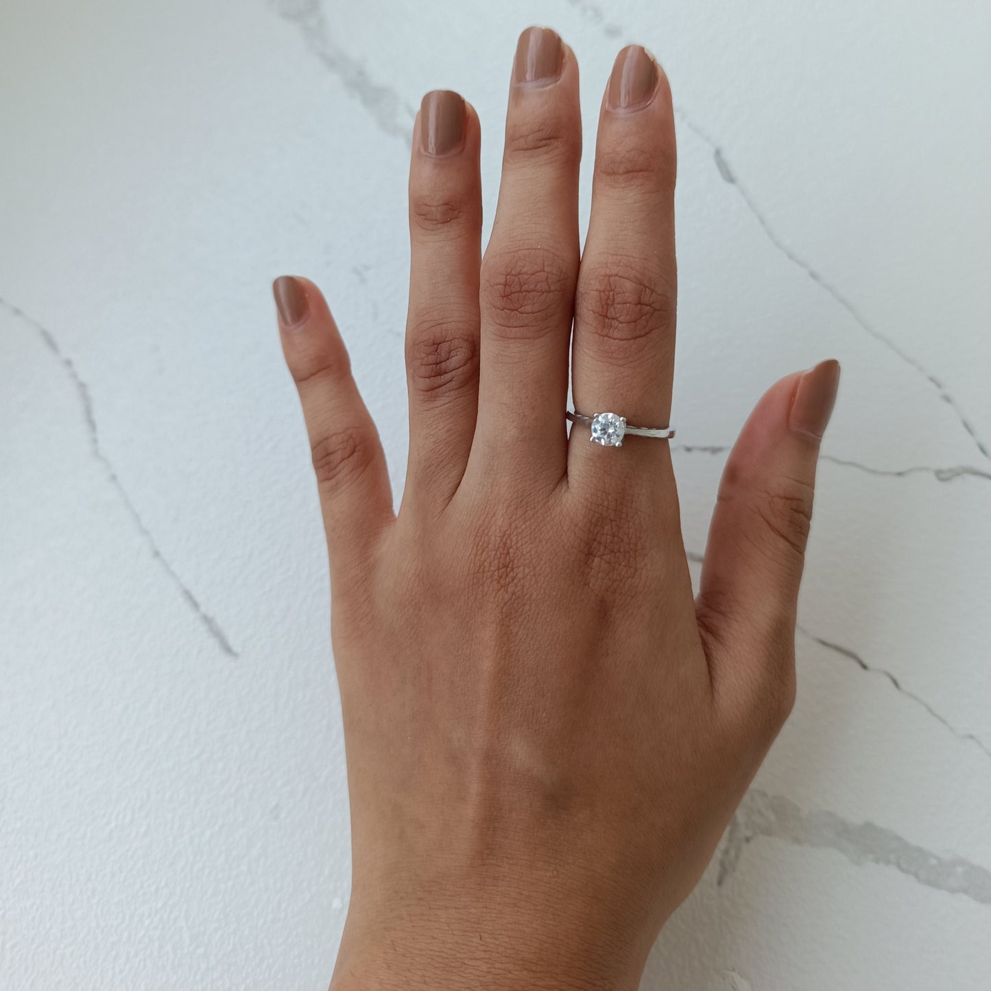 Venus-Solitaire Hidden Heart Ring
