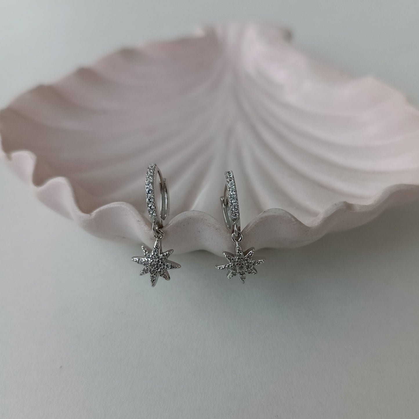 Starburst Huggie(mini hoops) Earring