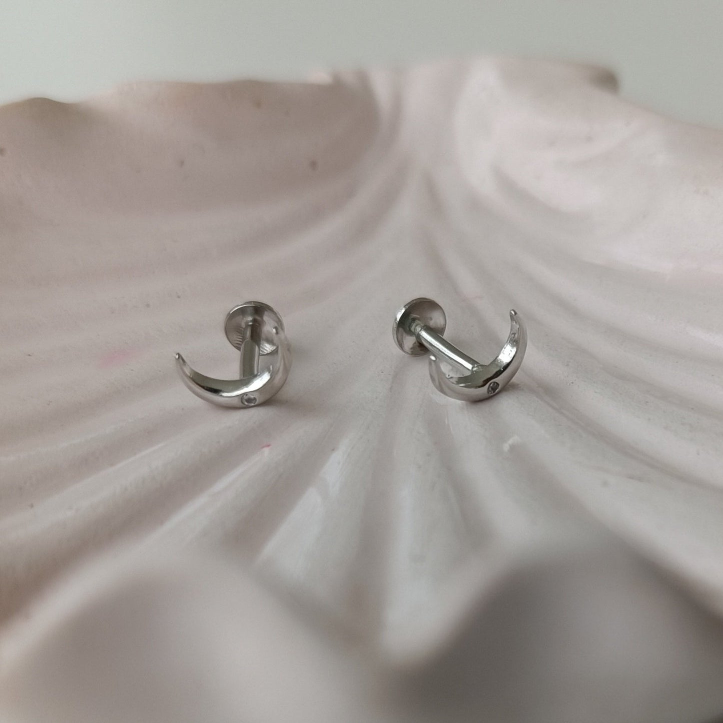 Celestial grace-Moon Earring