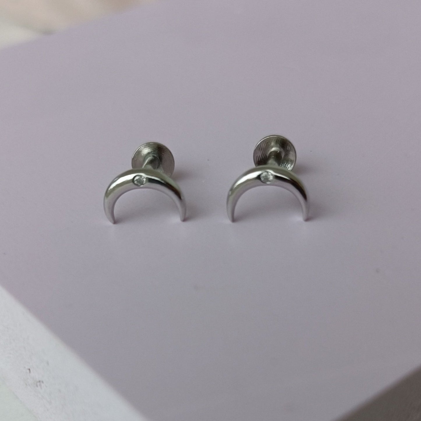 Celestial grace-Moon Earring