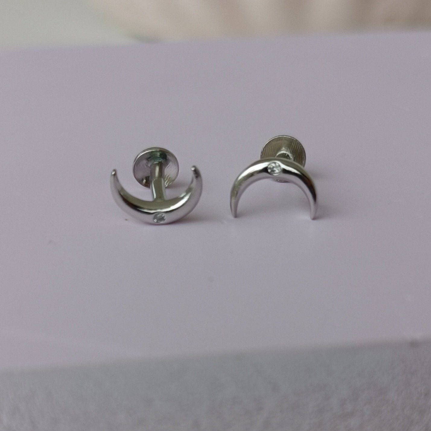 Celestial grace-Moon Earring