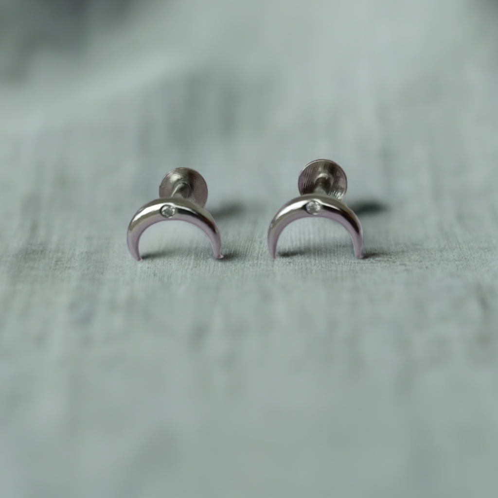 Celestial grace-Moon Earring