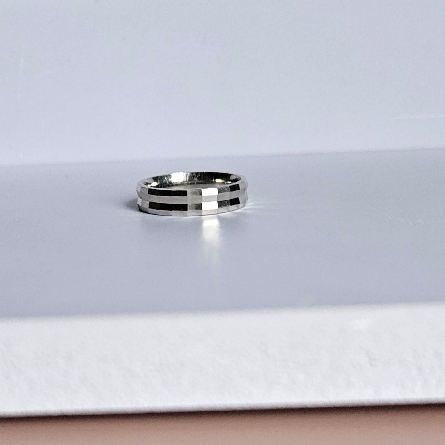 Pixel Silver Ring