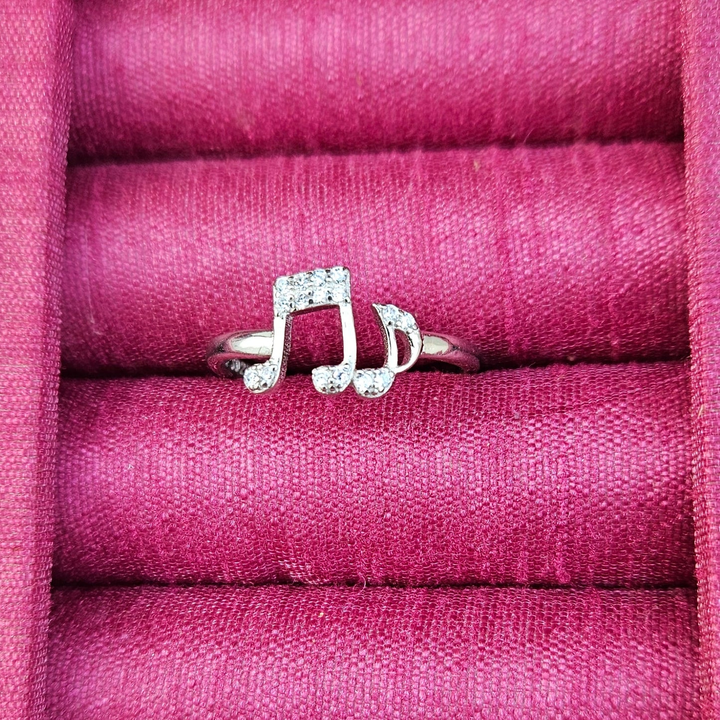 Music note Silver Ring