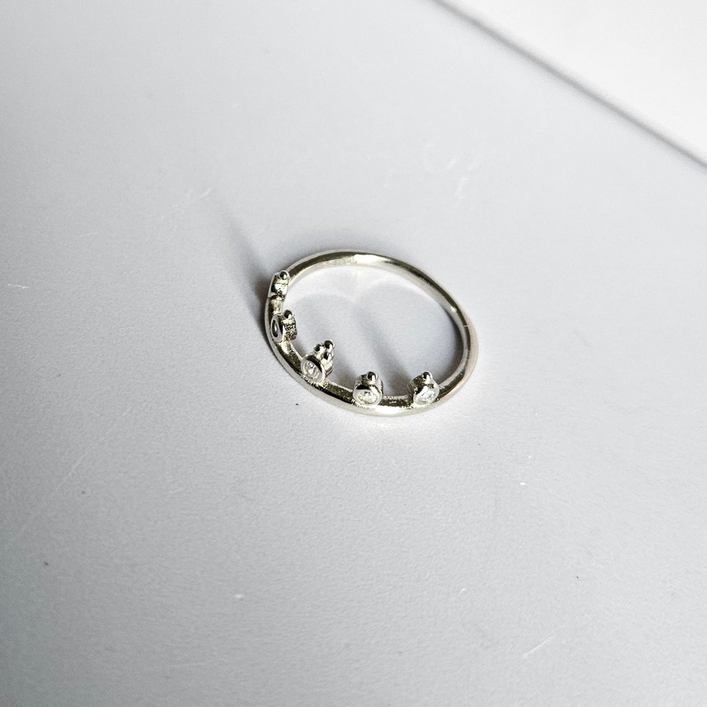 Princess Crown Silver Ring