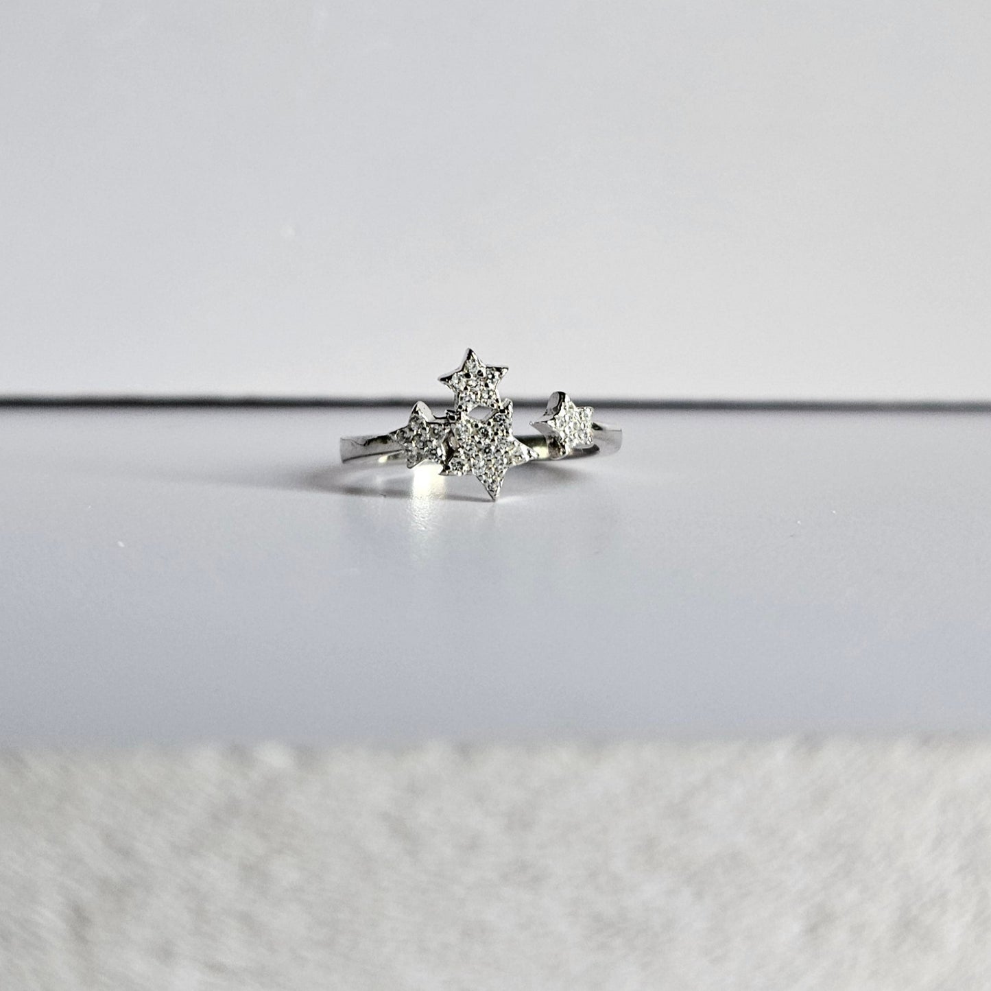 Quad Star Silver Ring