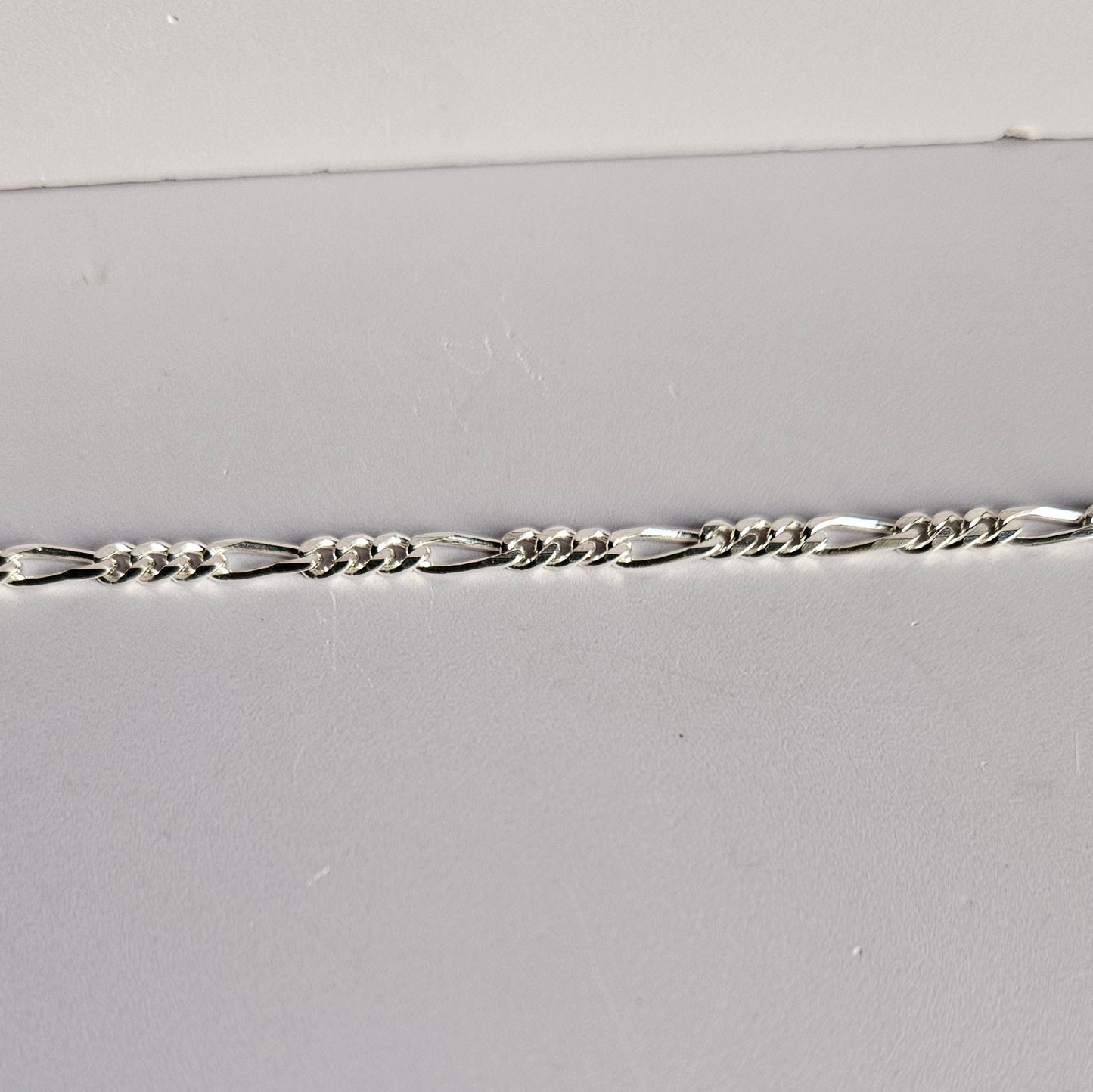 Figaro thin Silver Bracelet