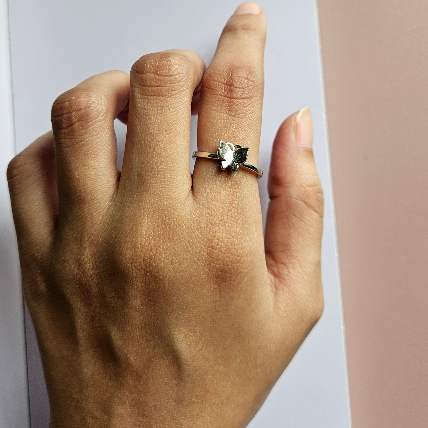 Butterfly Solid Silver Ring