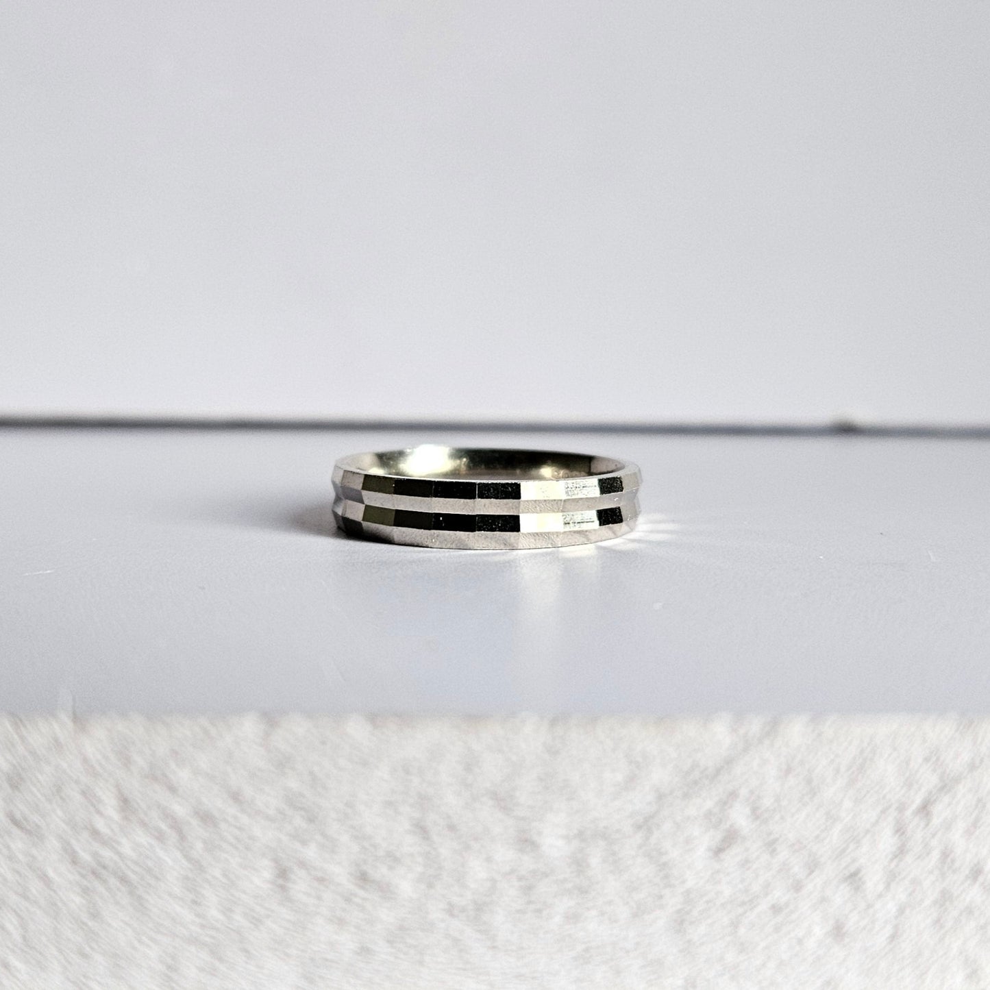 Pixel Silver Ring
