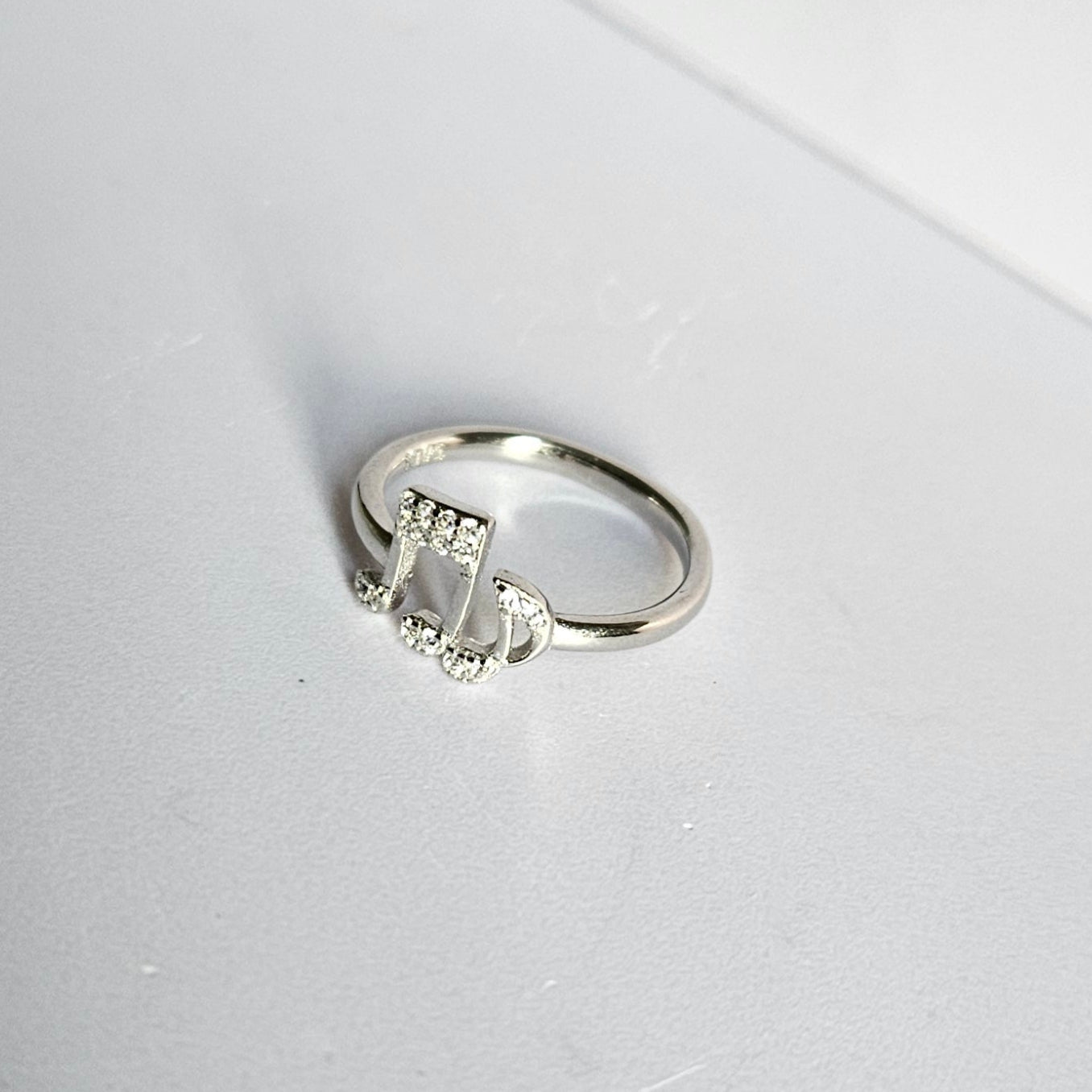 Music note Silver Ring