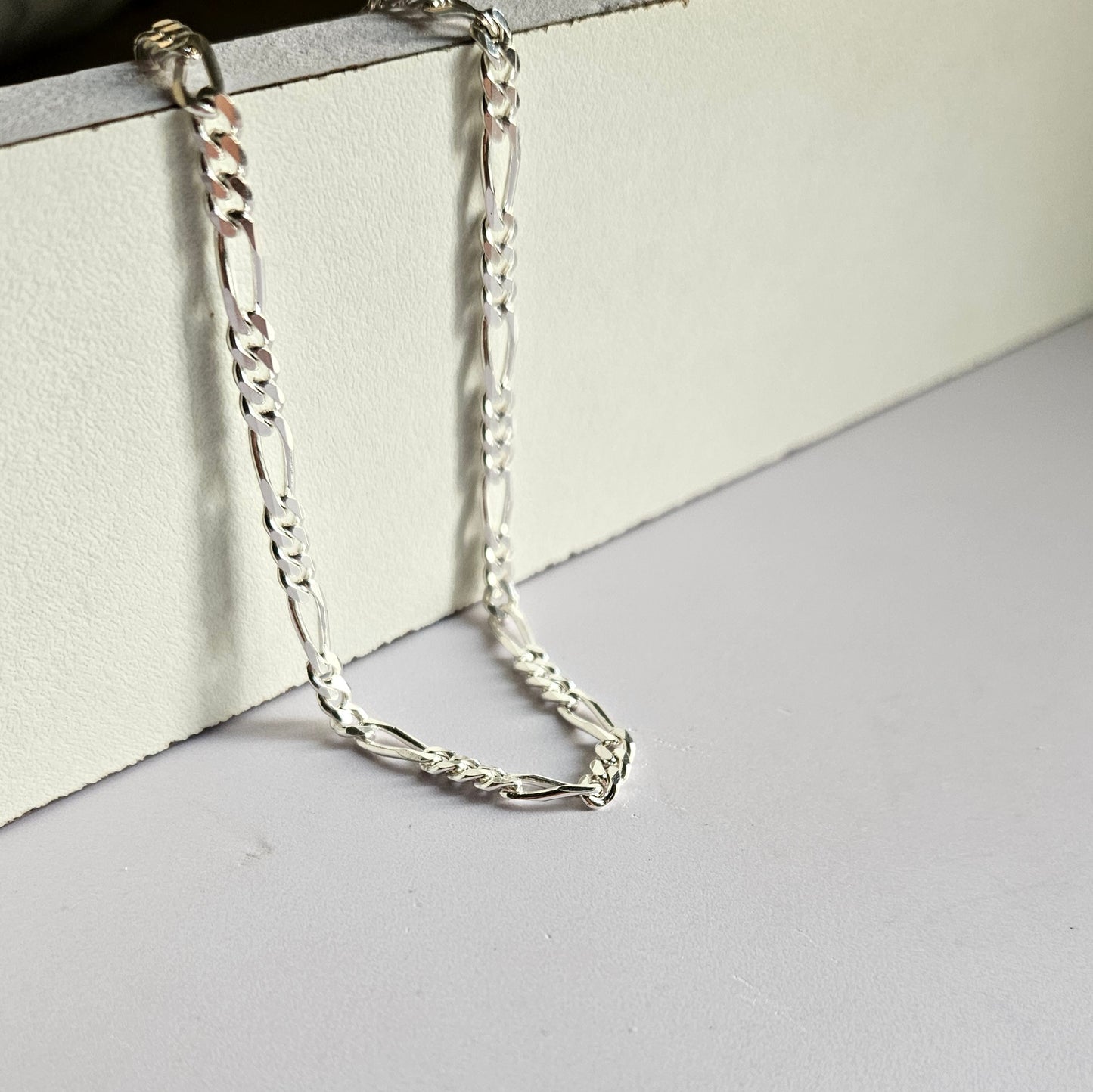 Figaro thin Silver Bracelet