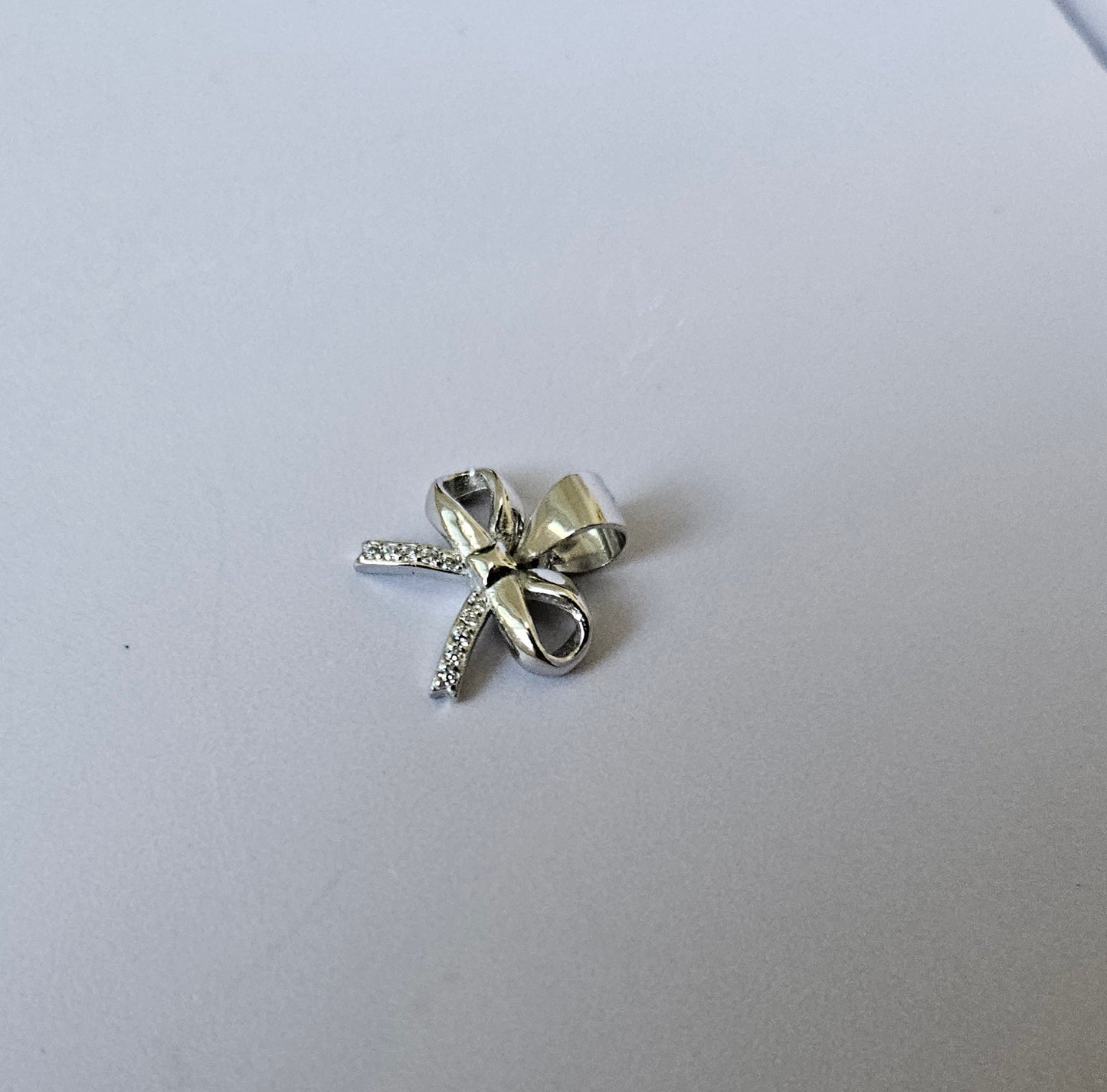 Bow Silver Pendant