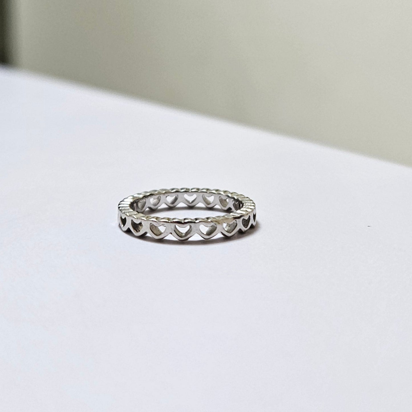 Heart Silver Band
