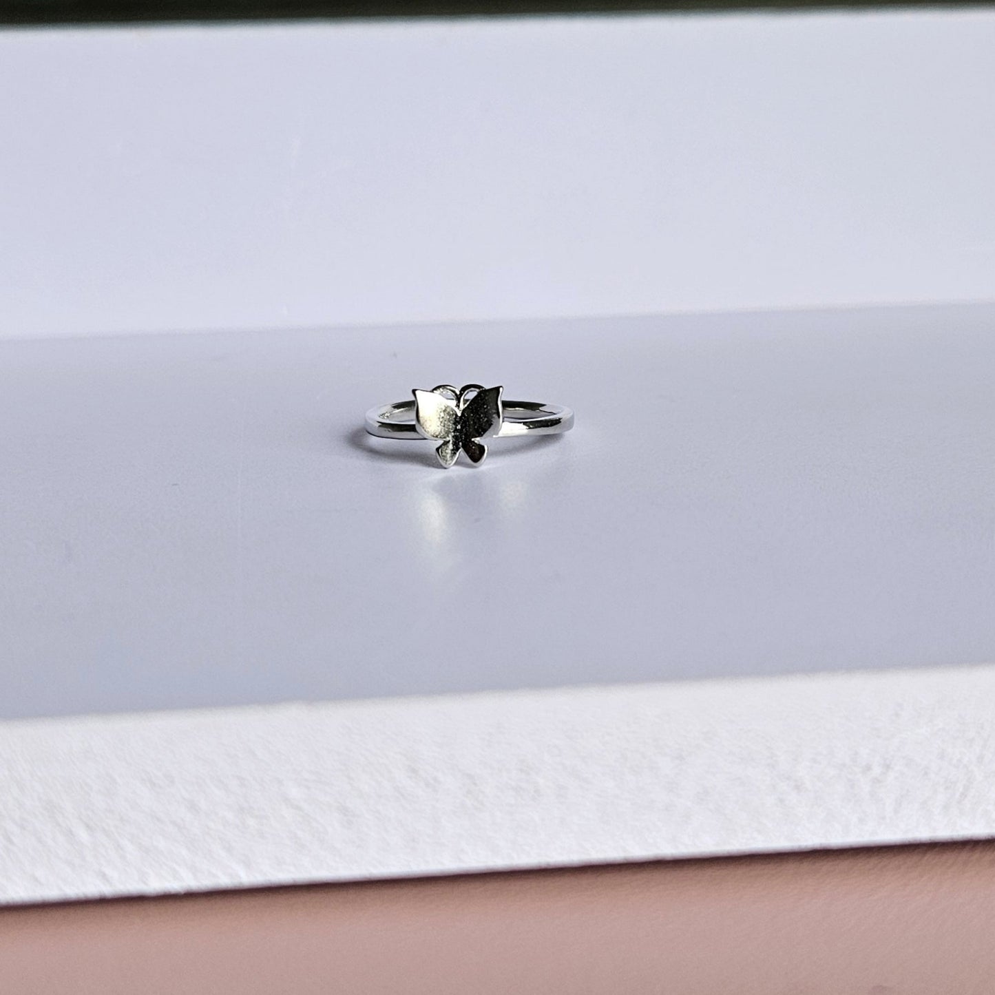 Butterfly Solid Silver Ring