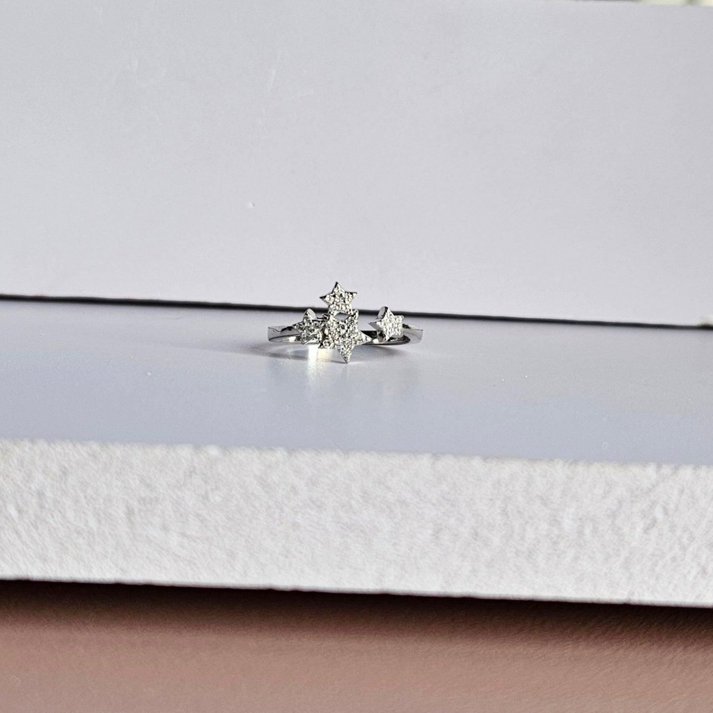 Quad Star Silver Ring