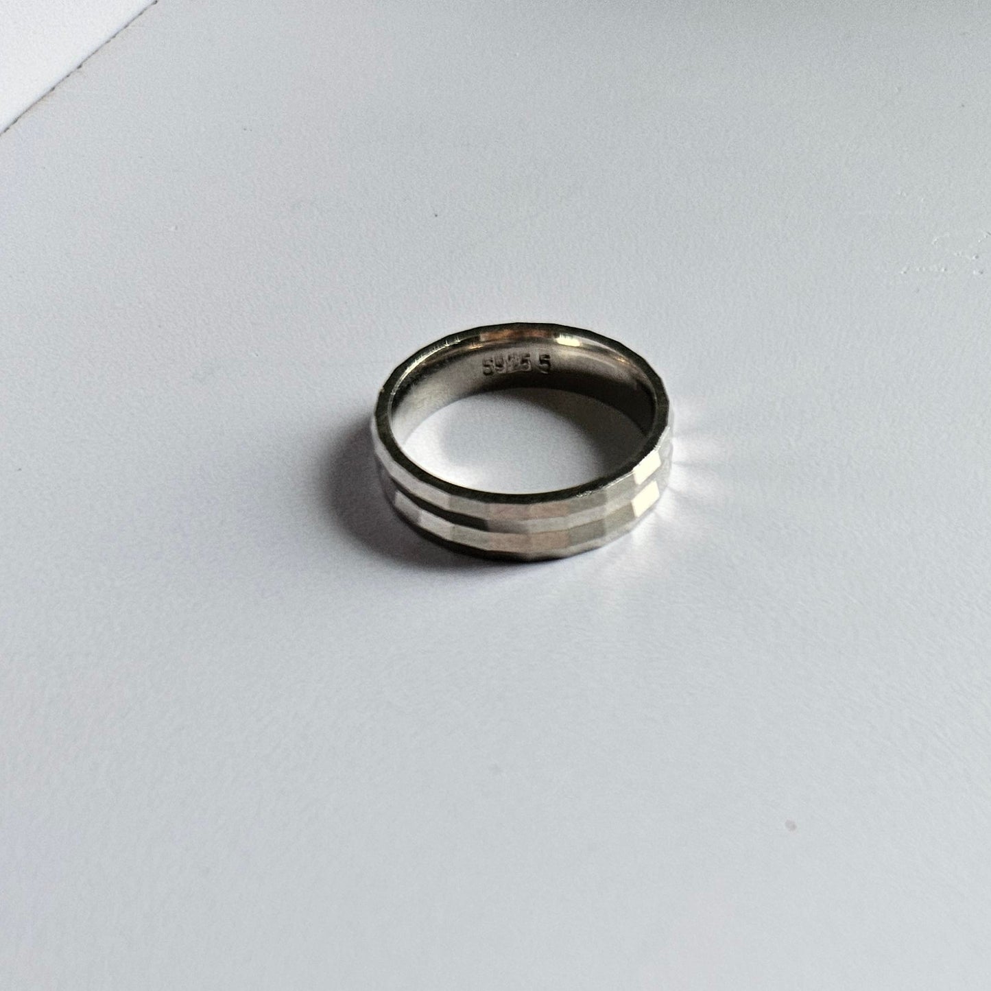 Pixel Silver Ring