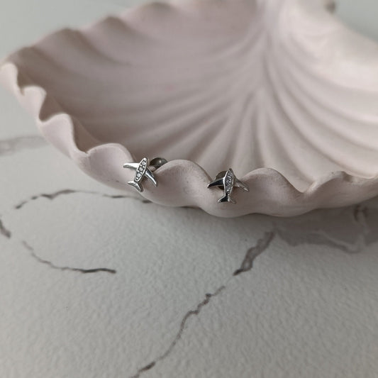 Wanderlust Airplane Earring