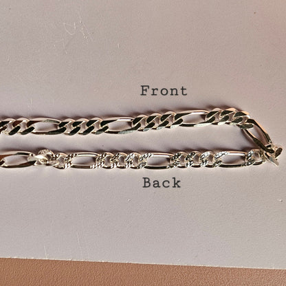 Figaro thick Silver Bracelet