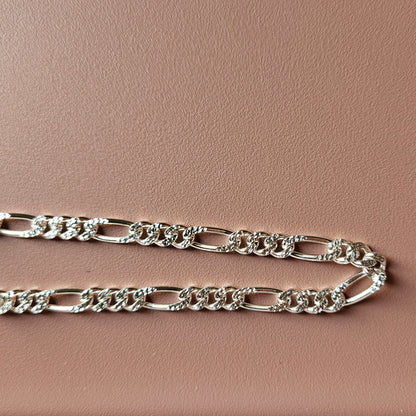 Figaro thick Silver Bracelet