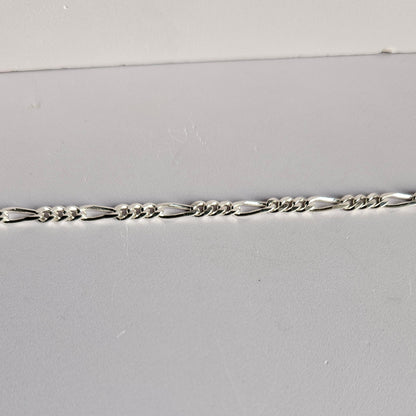 Figaro thin Silver Bracelet