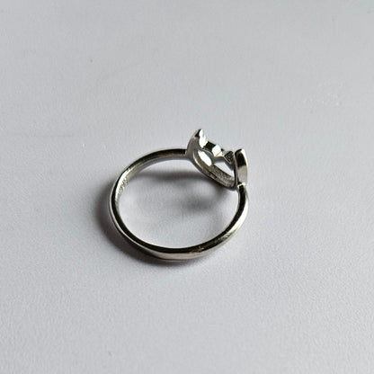 Crescent Silver Ring