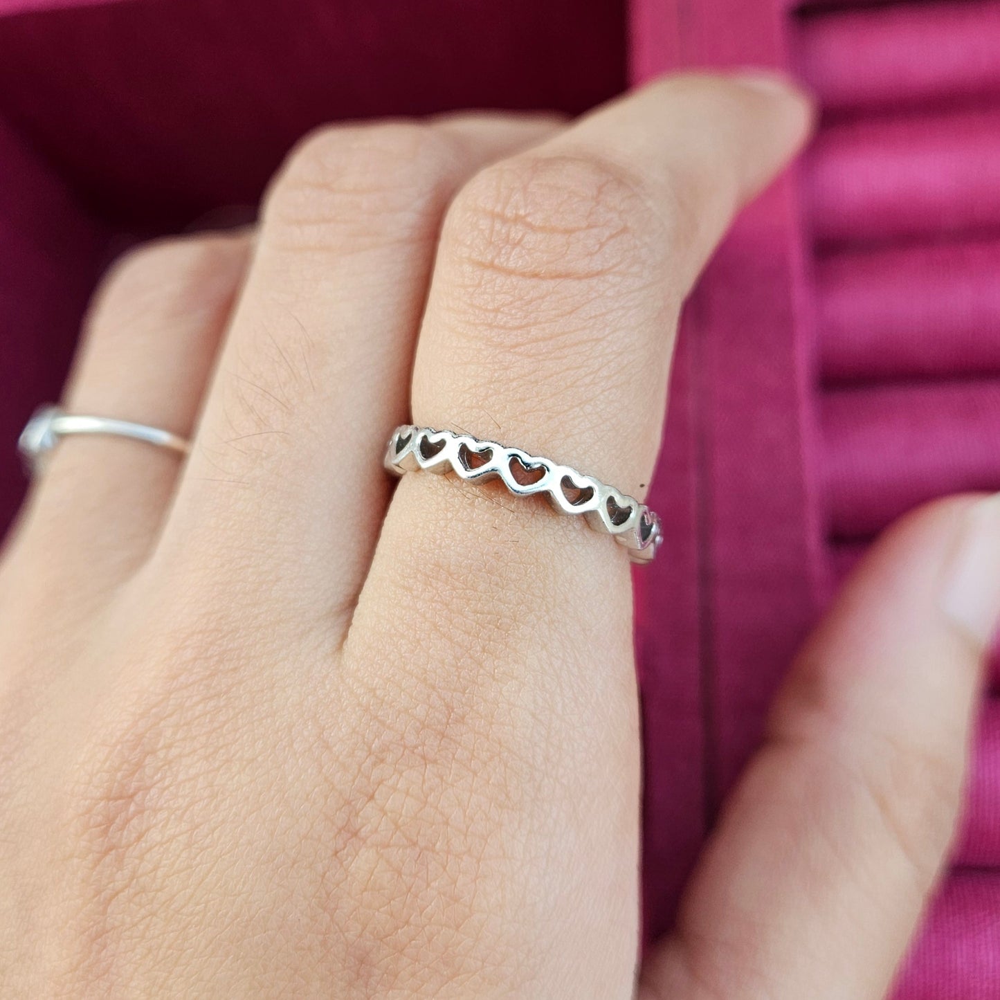 Heart Silver Band