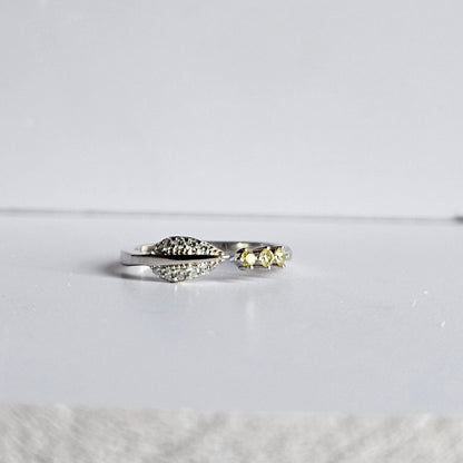 Leaf Crown Silver Ring