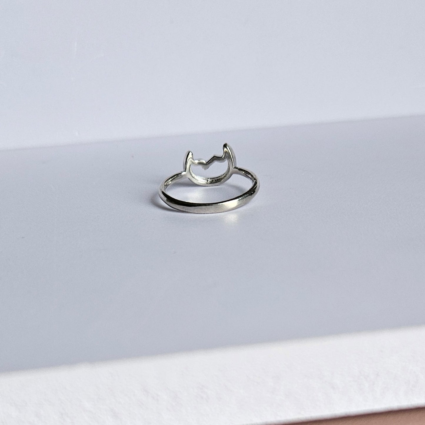 Crescent Silver Ring