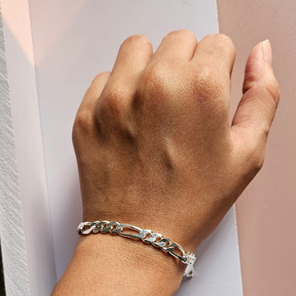 Figaro thick Silver Bracelet