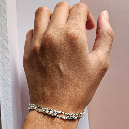Figaro thick Silver Bracelet
