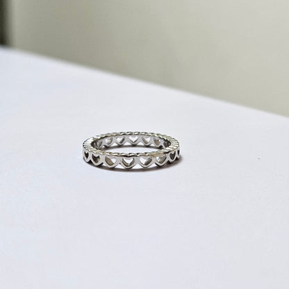 Heart Silver Band